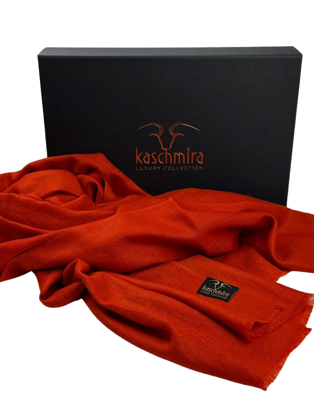 Toller Kaschmirschal in orange 4