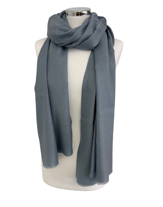 Toller Kaschmirschal in mint-grau 4