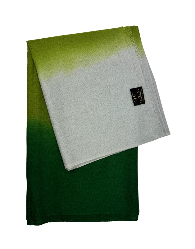 Toller Merino-Schal in grau grün 3