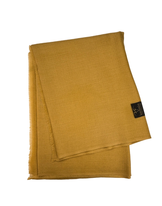 Toller Merino-Schal in goldbraun 1