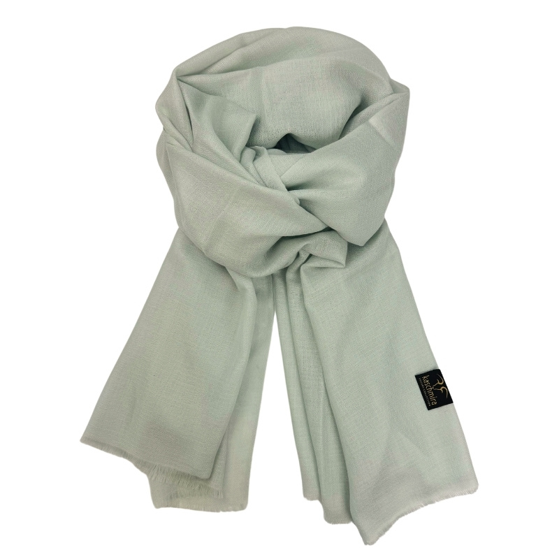 Merino Schal hell-mint